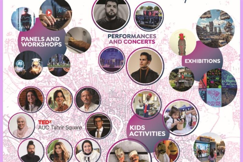 AUC Tahrir CultureFest Explores 'Future C-AI-RO' Through Art and AI